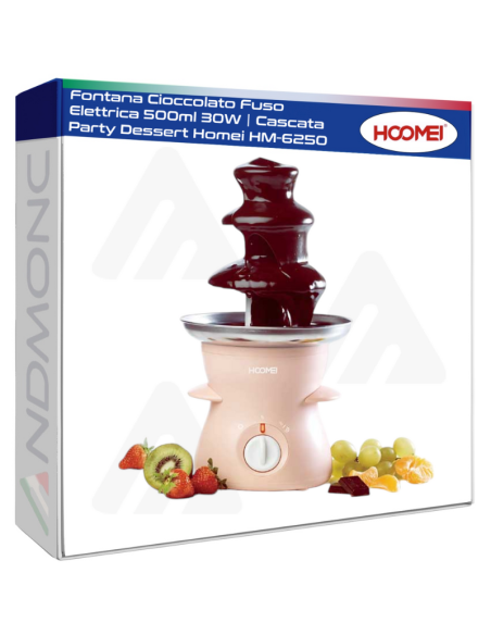 Fontana Cioccolato Fuso Elettrica 500ml 30W - Cascata Party Dessert Homei HM-6250