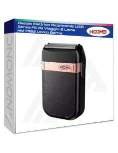 Rasoio Elettrico Ricaricabile USB Senza Fili da Viaggio 2...