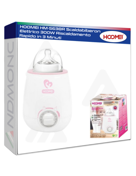 HOOMEI HM-5638R Scaldabiberon Elettrico 300W Riscaldamento Rapido in 3 Minuti