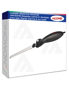 Coltello Elettrico Hoomei HM-5376 Doppia Lama in Acciaio...