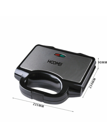 Tostiera Elettrica Hoomei HM-5845 750W – Piastra per Toast e Sandwich con LED