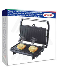 Piastra Elettrica Hoomei HM-5830 per Pane, Panini,...