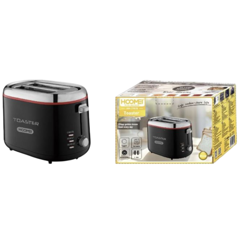 Tostapane Hoomei HM-5982B 850W per 2 Fette con...