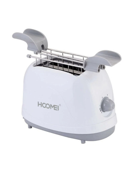 Tostapane Classico Hoomei HM-5926 500W per 2 Fette con Pinze e Vassoio Raccogli Briciole