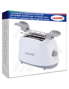 Tostapane Classico Hoomei HM-5926 500W per 2 Fette con...