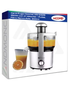 Centrifuga Hoomei HM-6926 350W con 2 Velocità + Pulse,...