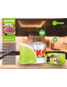 Tritatutto Hoomei HM-6272 200W 400ml per Verdure, Frutta... 2