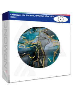 Orologio da Parete, effetto Marmo 40cm