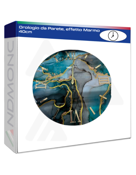 Orologio da Parete, effetto Marmo 40cm