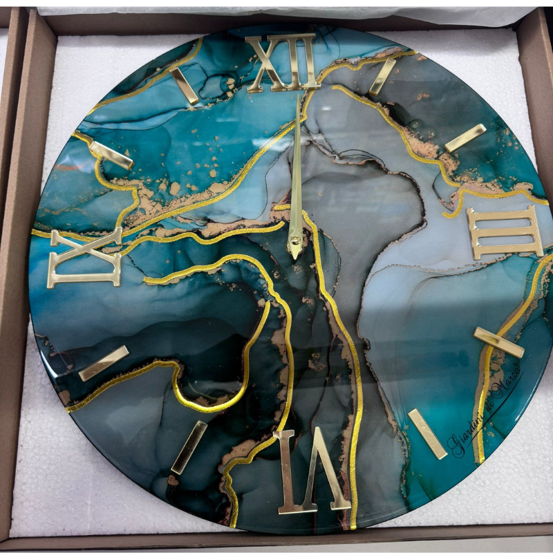 Orologio da Parete, effetto Marmo 40cm