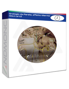 Orologio da Parete, effetto Marmo 40cm art.2