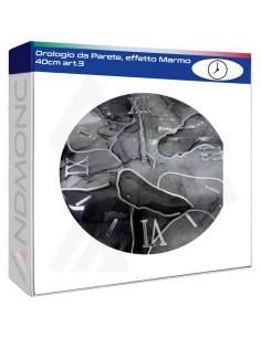 Orologio da Parete, effetto Marmo 40cm art.3