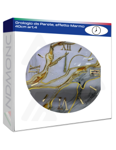 Orologio da Parete, effetto Marmo 40cm art.4