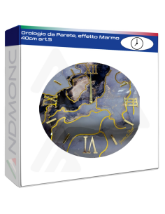 Orologio da Parete, effetto Marmo 40cm art.5