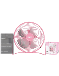 Mini Ventilatore USB, 5W, HM-8108R Rosa 2