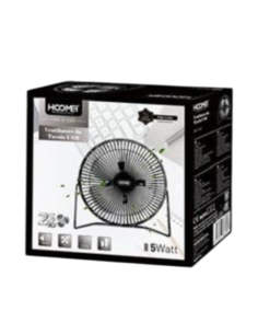 Mini Ventilatore USB, 5W, HM-8108B Nero 2