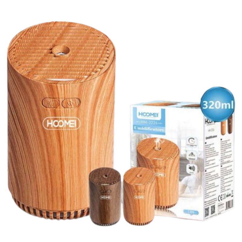 Umidificatore Ambiente Hoomei HM-2224 320ml LED...