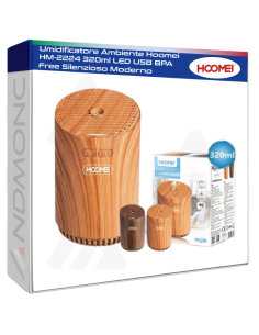 Umidificatore Ambiente Hoomei HM-2224 320ml LED USB BPA...