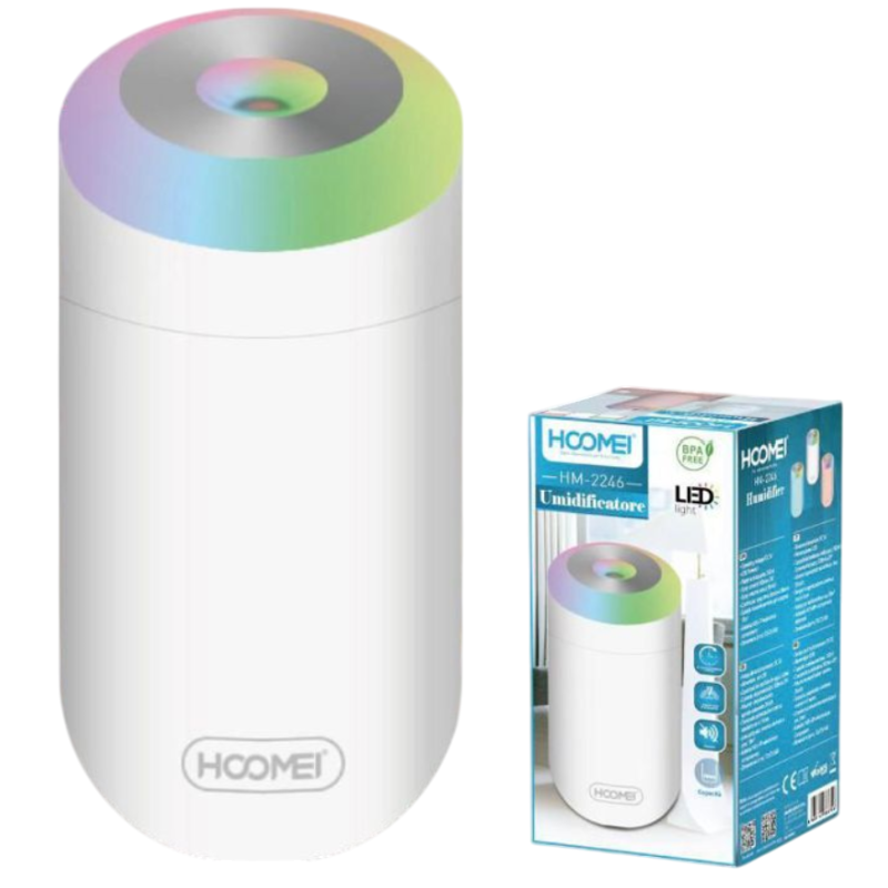 Umidificatore Ambiente Hoomei HM-2246 350ml LED...