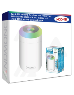 Umidificatore Ambiente Hoomei HM-2246 350ml LED Colorati...