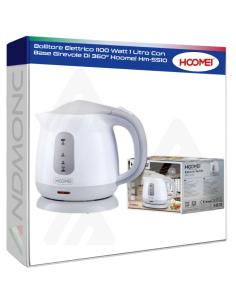 Bollitore Elettrico 1100 Watt 1 Litro Con Base Girevole...