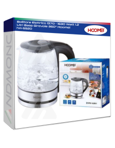 Bollitore Elettrico 1370 - 1630 Watt 1.2 Litri Base...