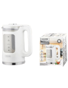 HOOMEI Bollitore Elettrico Vetro HM-5578W 1.7L 1850-2200W... 2