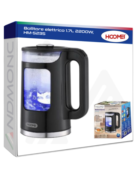 Bollitore elettrico 1.7L 2200W, HM-5235