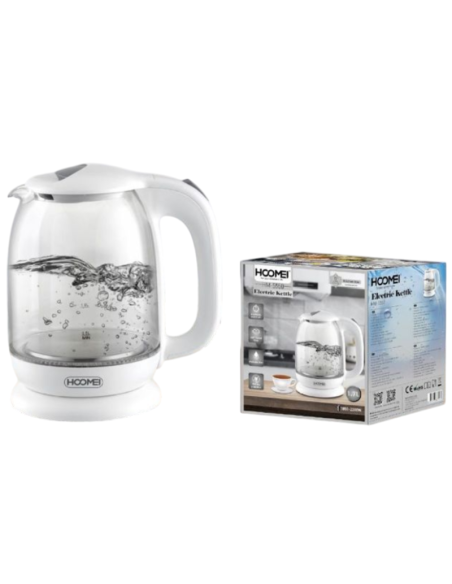 Bollitore Elettrico in Vetro con Filtro The Tisane Capacità 1.7Lt 2200W HM-5550