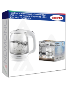 Bollitore Elettrico in Vetro con Filtro The Tisane...