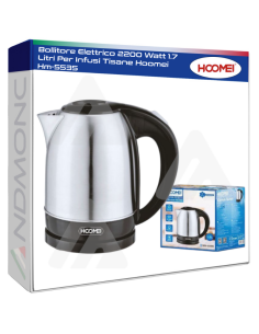 Bollitore Elettrico 2200 Watt 1.7 Litri Per Infusi Tisane...