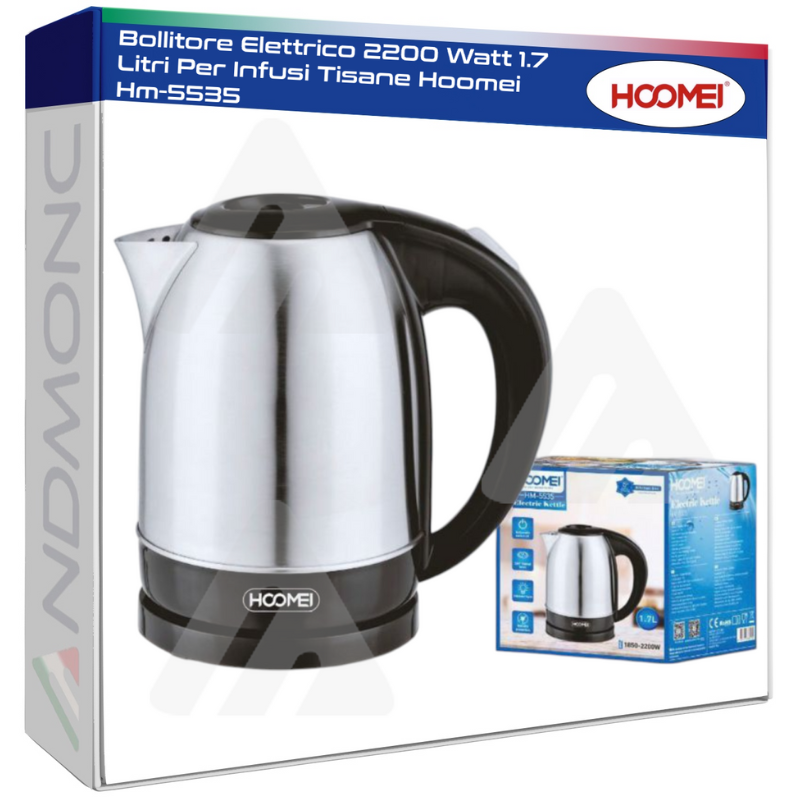 Bollitore Elettrico 2200 Watt 1.7 Litri Per...