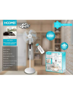 Ventilatore A Piantana Con Telecomando 60w 45cm 3... 2