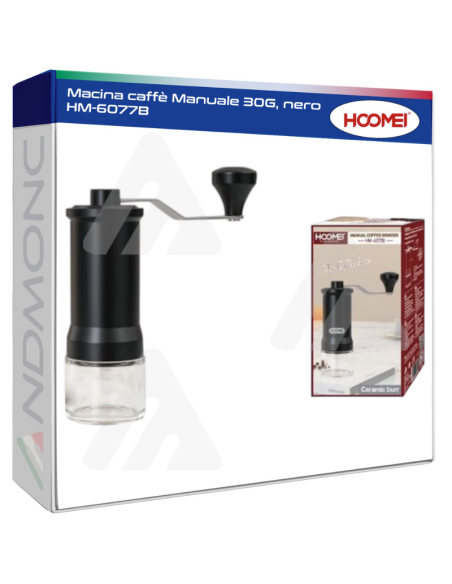 Macina caffè Manuale 30G, nero HM-6077B