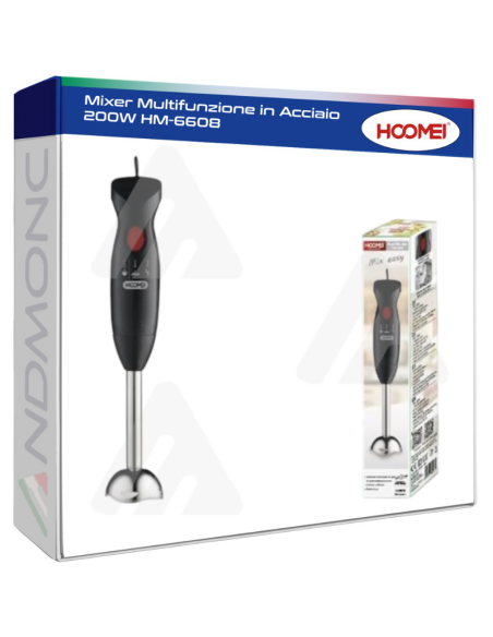 Mixer Multifunzione in Acciaio 200W HM-6608