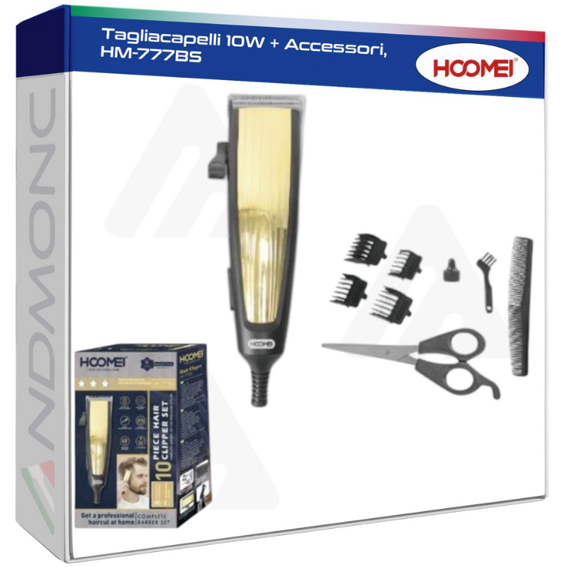 Tagliacapelli 10W + Accessori, HM-777BS