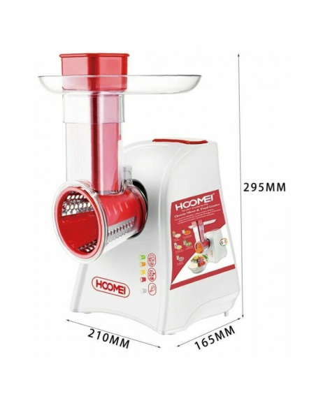 Grattuggia Elettrica Multifunzione Affetta Verdure Taglia Verdure Acciaio HM-6135