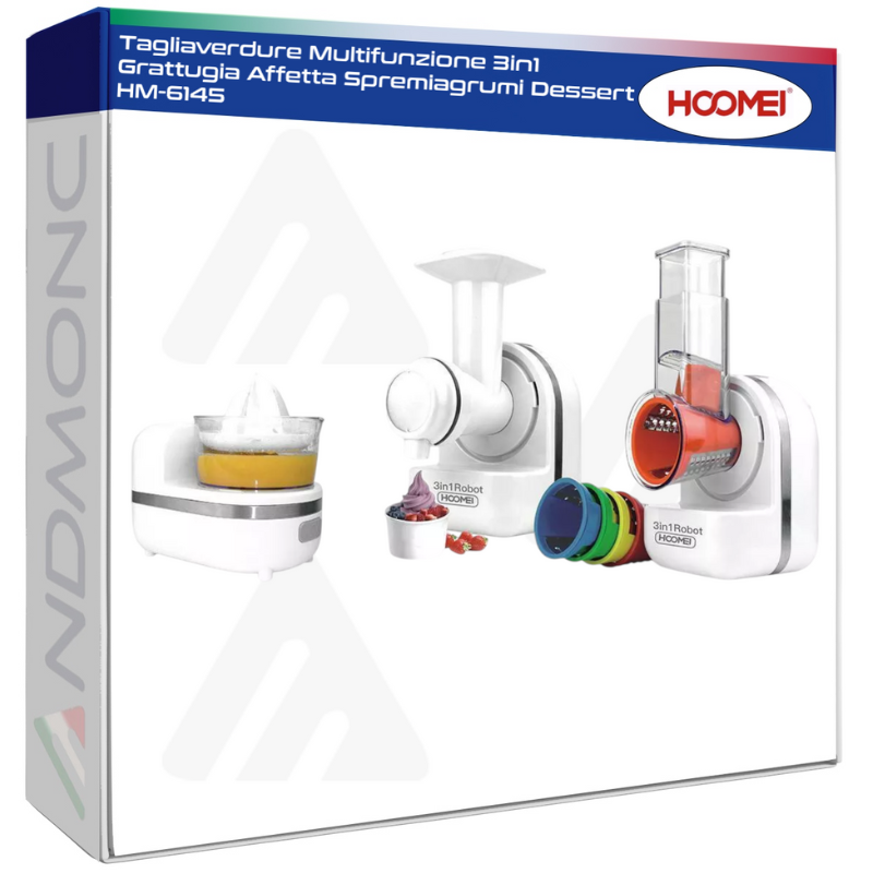 Tagliaverdure Multifunzione 3in1 Grattugia...