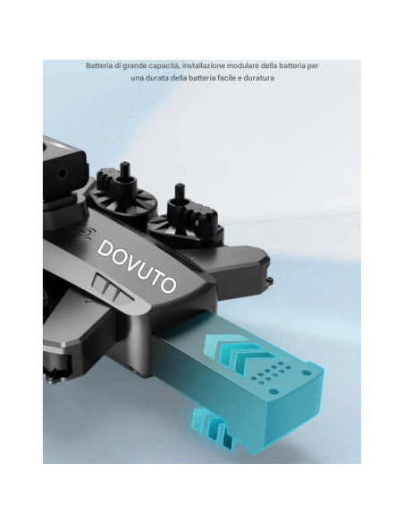 Drone con Fotocamera 4K HD 360° – Modello F80 Nero, Telecomandato, Riprese Aeree Professionali