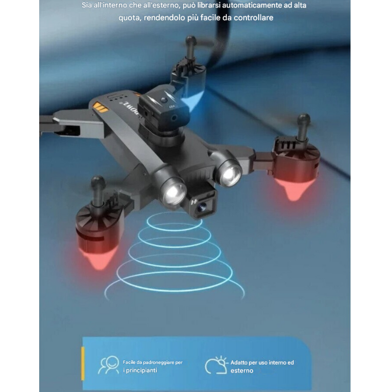 Drone con Fotocamera 4K HD 360° – Modello F80...