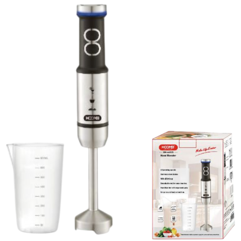 Frullatore ad immersione in Acciaio 1000W,...