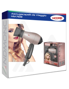 Asciugacapelli da Viaggio HM-7618 1000W