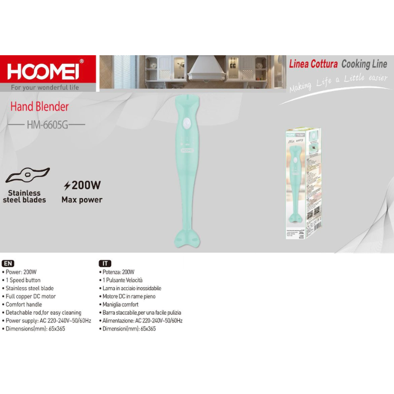 Mixer Multifunzione 200W HM-6605G