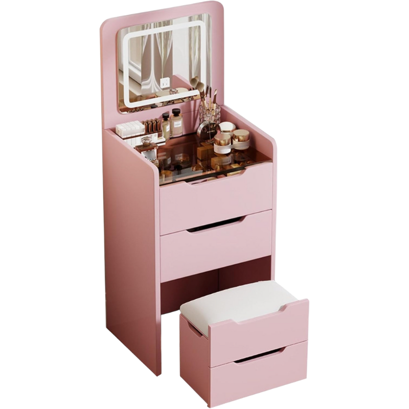 Toeletta con specchio illuminato a LED,...