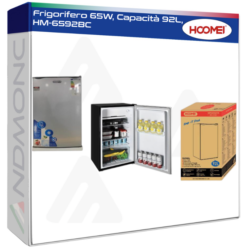 Frigorifero 65W, Capacità 92L, HM-6592BC