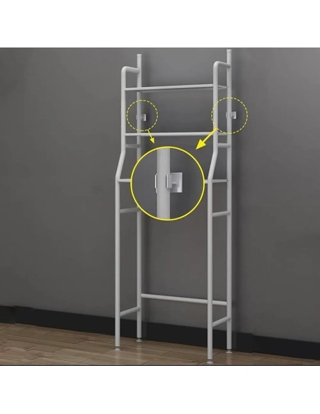 Scaffale da Bagno, Metallo, bianco