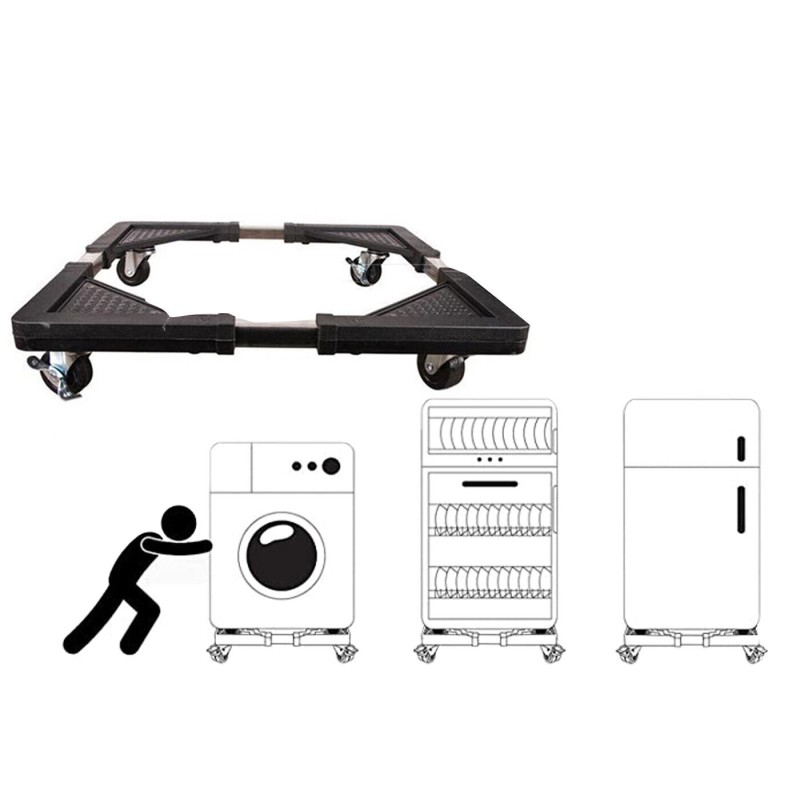 Base con ruote per lavatrice, frigorifero...