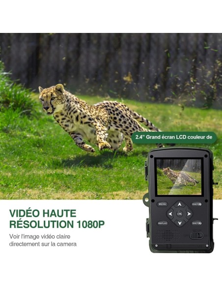 Fotocamera Caccia 36MP 1080P HD LCD 2.0" Impermeabile fototrappola Infrarossi