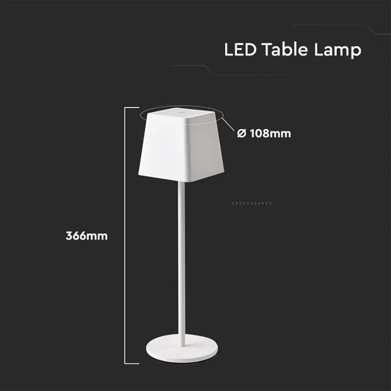 Lampada da tavolo LED ricariabile touch wireless
