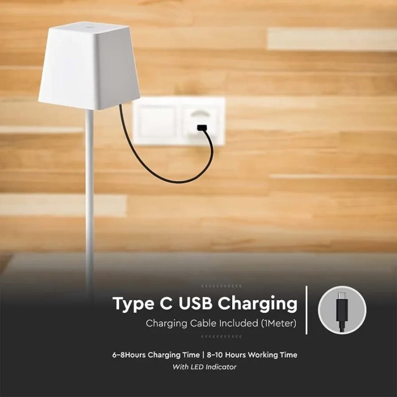 Lampada da tavolo LED ricariabile touch wireless